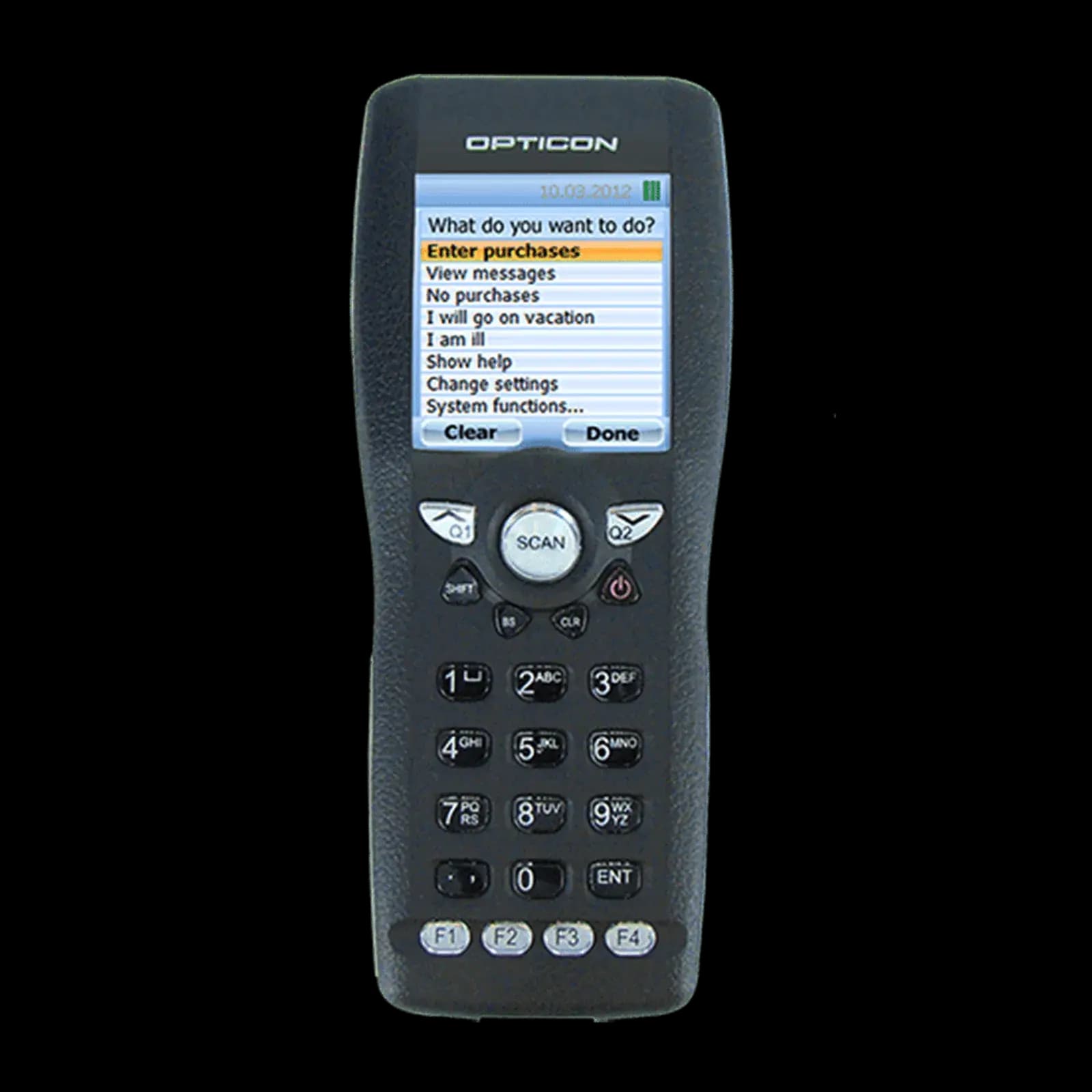 OPH-1005 vista frontale con display
